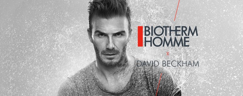 David Beckham collabore avec Biotherm