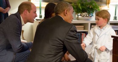 Le fils de Kate et William craquant avec le couple Obama
